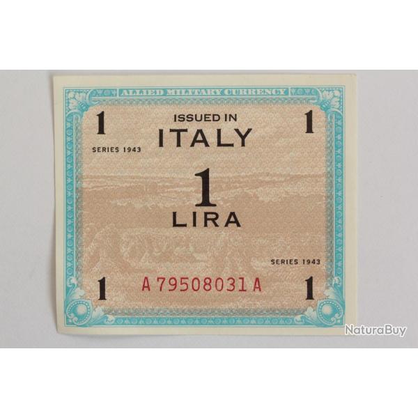 Billet 1 Lire Italie 1943 Allied Military Currency neuf