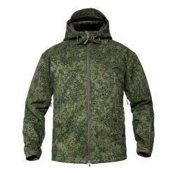 PROMO! Veste à Capuche Tactique RU Tenue Militaire Polaire Coupe-Vent Manteau Vêtement Homme Chasse
