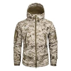 PROMO! Veste à Capuche Tactique DD Tenue Militaire Polaire Coupe-Vent Manteau Vêtement Homme Chasse
