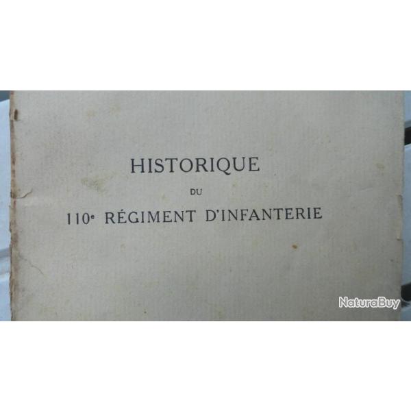 Historique du 110 e Rgiment d'Infanterie....