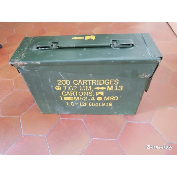 Caisse de Munitions Bote  Munitions US Army Box en Metal