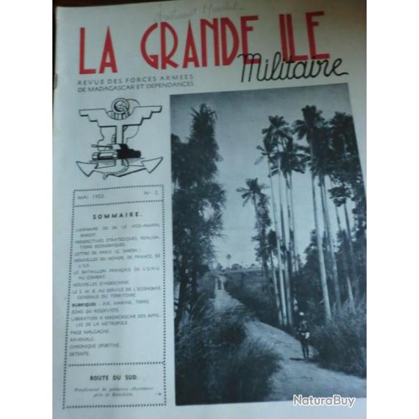 REVUE DES FORCES ARMEES DE MADAGASCARD  LA GRANDE ILE   MAI  1953  ROUTE DU SUD   /  No  2