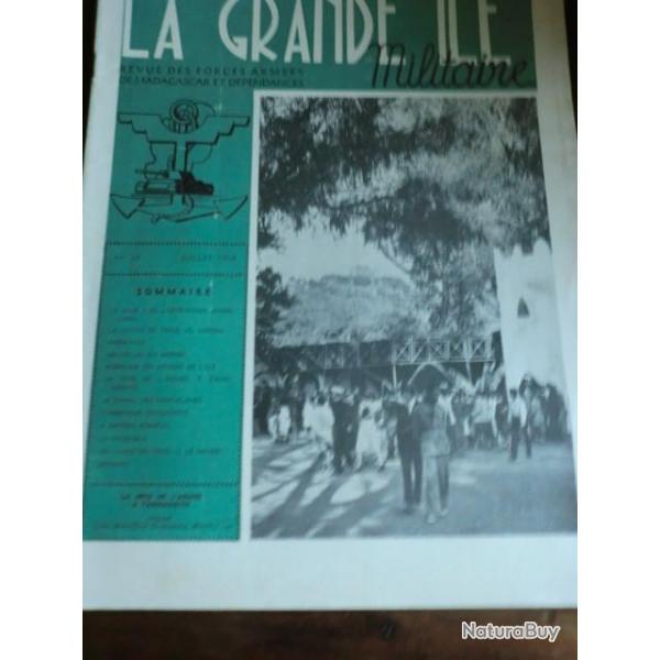 REVUE DES FORCES ARMEES DE MADAGASCARD LA GRANDE ILE  JUILLET 1954   LA FETE DE L ARMEE   / No 16