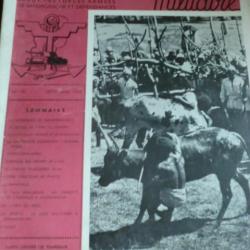 REVUE DES FORCES ARMEES DE MADAGASCARD LA GRANDE ILE SEPTEMBRE 1954 LUTTE CONTRE LES TAUREAUX/ No 18