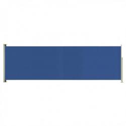 Auvent latéral rétractable de patio 160x500 cm Bleu