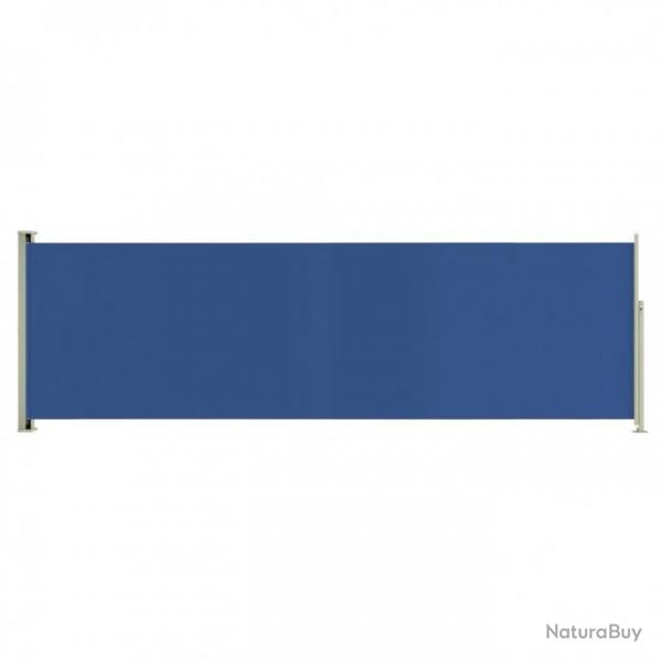 vidaXL Auvent latral rtractable de patio 160x500 cm Bleu