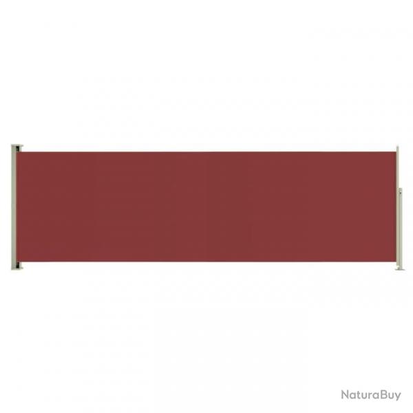 Auvent latral rtractable de patio 160x500 cm Rouge