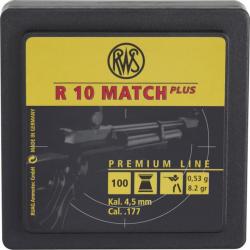 100 Plombs RWS R 10 MATCH 4,5 mm Weka 0.53g