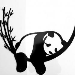 DECORATION MURALE (60cm) en FER. Motif: PANDA