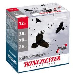 Cartouche Winchester spécial corbeau corvidés cal.12/70 38g par 25