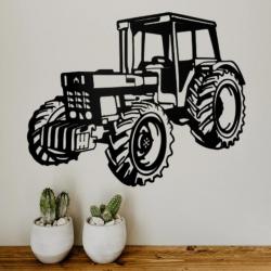 DECORATION MURALE (60cm) en FER. TRACTEUR IH