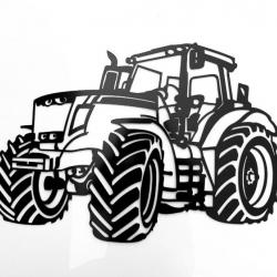 DECORATION MURALE (60cm) en FER. TRACTEUR MASSEY FERGUSSON