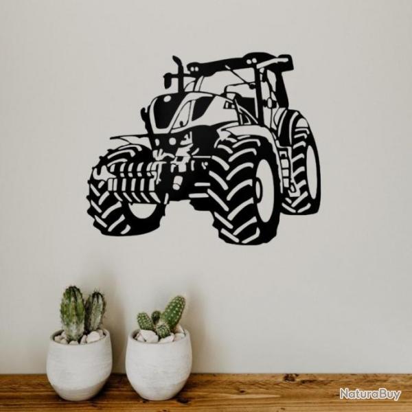 DECORATION MURALE (60cm) en FER. TRACTEUR  NEW HOLLAND