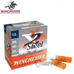 25 Cartouches WINCHESTER X2 Steel 24g cal 12/70 Pb 7