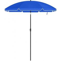 Parasol anti UV Ø1,6 - Bleu - Piscine, jardin, plage...Etc - Sac de transport