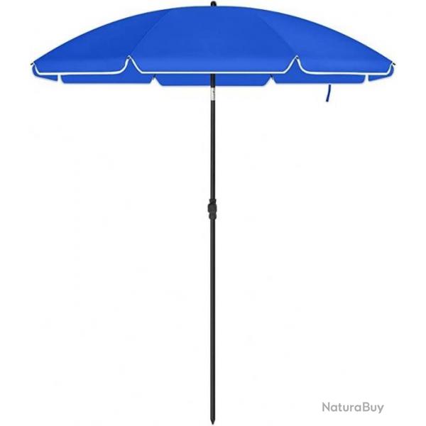 Parasol anti UV 1,6 - Bleu - Piscine, jardin, plage...Etc - Sac de transport