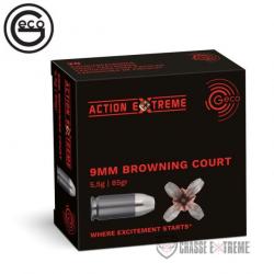 20 Munitions GECO Cal 9 mm Browning Short 85Gr Action Extreme