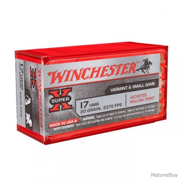 WINCHESTER - Balles 17 HMR Super-X 20g JHP (x50)