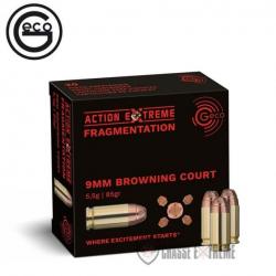 20 Munitions GECO cal 9mm Browning 85Gr Action Extreme