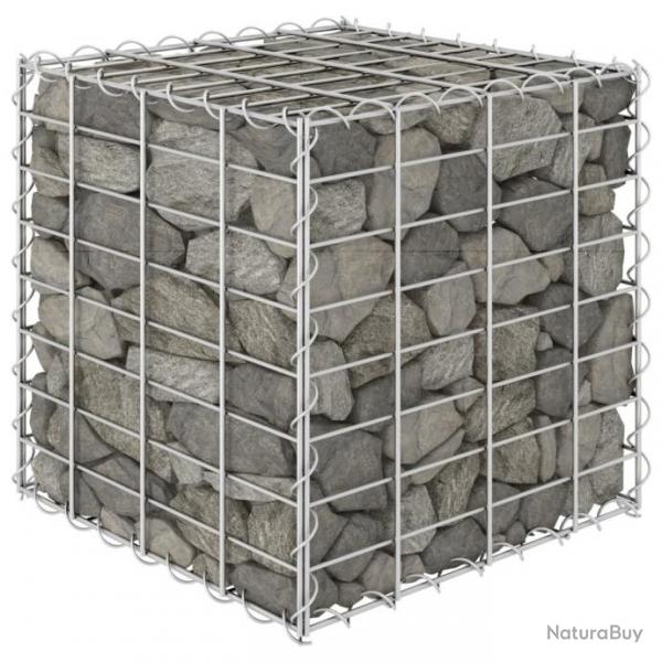 Lit surlev cube  gabion Fil d acier 40x40x40 cm 145649