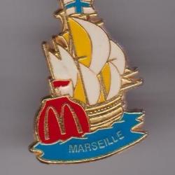 Pin's Mc Donald's Mac Do Marseille Bateau Voilier Ref 709bc