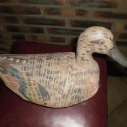 ancien appelant canard en bois