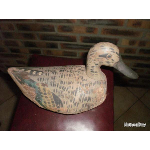 ancien appelant canard en bois