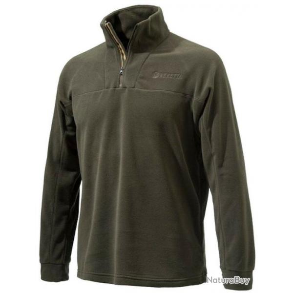 Sweat de chasse polaire zipp marron BERETTA