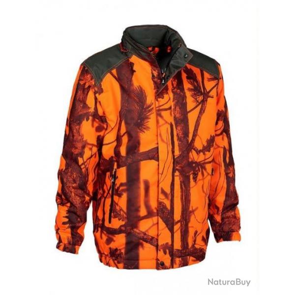 Veste De Chasse Coupe Vent Et Chaude Percussion Camo Blaze-XXXL