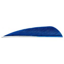 BUCK TRAIL - Plumes Naturelles Paraboliques 3" RH BLEU