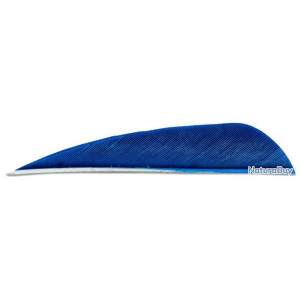 BUCK TRAIL - Plumes Naturelles Paraboliques 3" RH BLEU