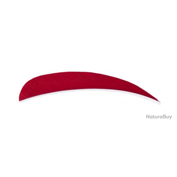 BUCK TRAIL - Plumes Naturelles Paraboliques 4" RH ROUGE