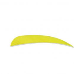 BUCK TRAIL - Plumes Naturelles Paraboliques 4" RH JAUNE FLUO