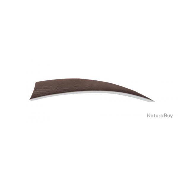 BUCK TRAIL - Plumes Naturelles Shield 4" RH MARRON