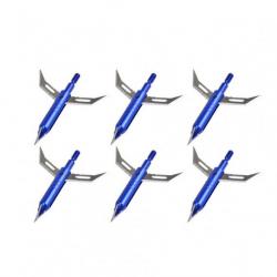 6 x Pointes de Flèches BroadHead Aircut JX Chasse Tir à l'Arc Arbalète ManKung