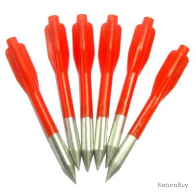 Flèches plastique 16 cm – Pack 12, pour arbalètes 50/80 lbs