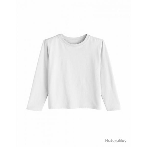 T shirt UV pour Enfant en bas ge - Manches longues - Coco Plum - Blanc Blanc  92/98 cm