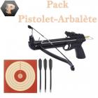 Pack pistolet arbalète CF-111 + 3 traits + 100 cibles 14x14
