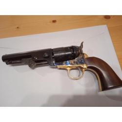 Vends colt 1851 Yank sheriff Pietta calibre 44 de 2019 avec support présentoir en frêne
