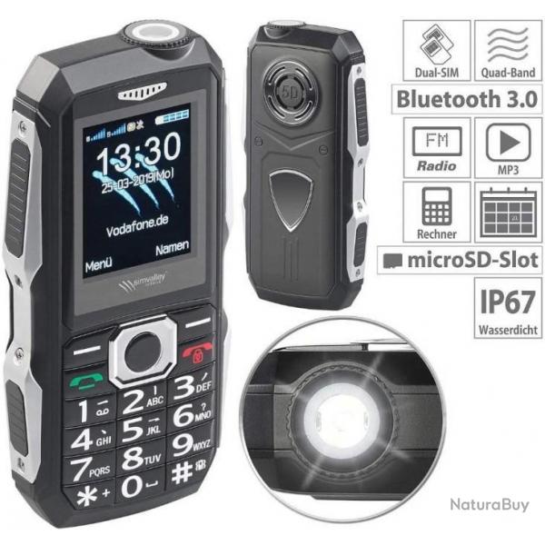 Tlphone Mobile Outdoor Double SIM tanche et Antichoc Ultra Resistant XT-300 Chasse