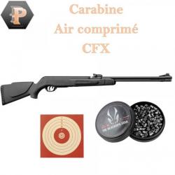 Carabine à plombs Gamo CFX - 5. 5 mm à canon fixe + 250 plombs + 100 cibles