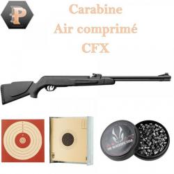 Carabine à plombs Gamo CFX - 5. 5 mm à canon fixe + 250 plombs + 100 cibles + porte cible