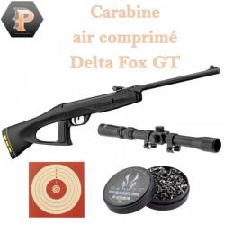 Carabine Gamo junior Delta Fox GT Ring jaune Cal 4.5 + 500 plombs + lunette + cibles