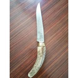 Grand couteau ancien manche bois de cerf