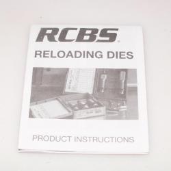 Documentation 3 mode d'emploi rechargement outils RCBS
