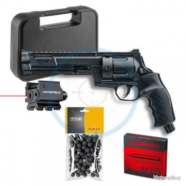 Pack prt  tirer Laser Revolver T4E HDR68 cal. 68 16 joules - Umarex - Livraison Gratuite
