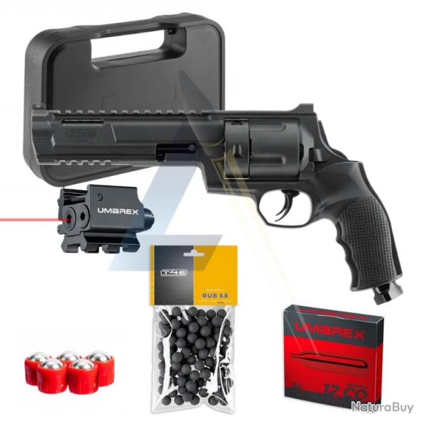Pack complet Revolver T4E TR68 Gen2 cal. 68 16 joules - Umarex - Livraison Gratuite