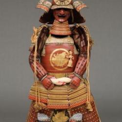 Magnifique armure de samouraï époque showa (1926 - 1989) Yoroi - Textile, Métal - Laque rouge