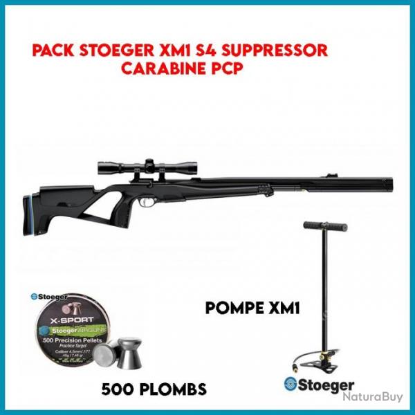 Pack Stoeger XM1 S4 Suppressor Carabine PCP 