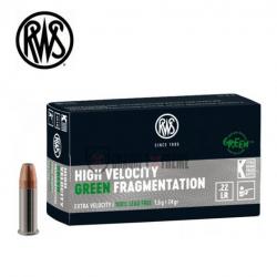 50 Munitions RWS High Velocity Green Fragmentation cal 22 Lr 24gr